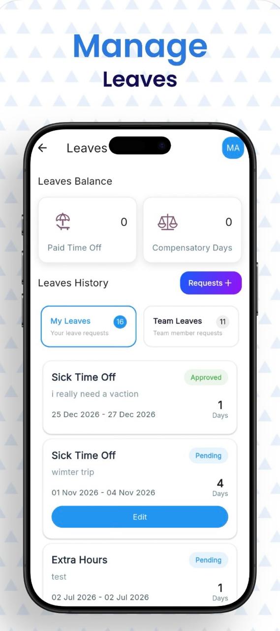 إدارة الإجازات